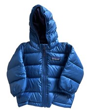 Patagonia Down Baby Boy Girls Boys 3- 6 Months Blue Puffer Jacket Hi Loft