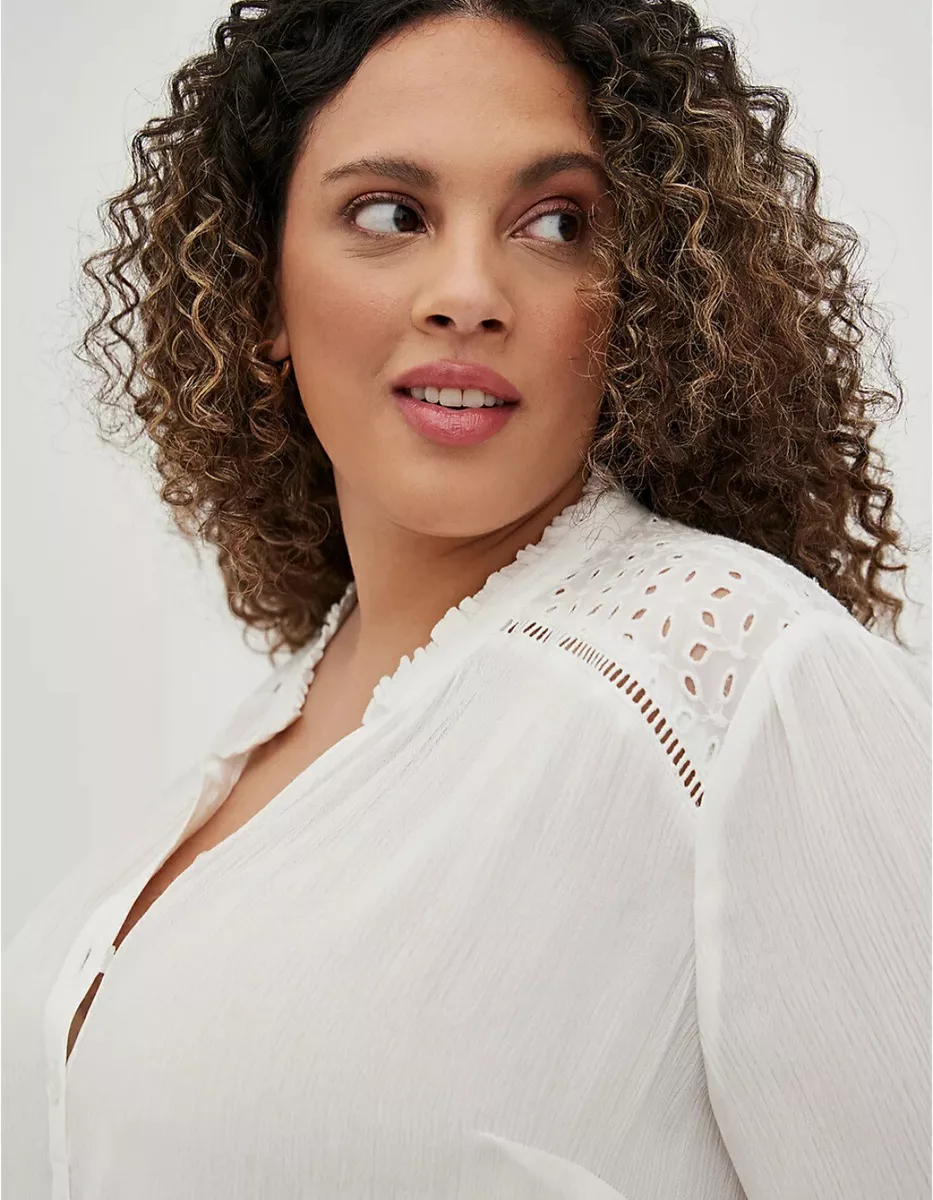 Gauze blouses plus best sale size