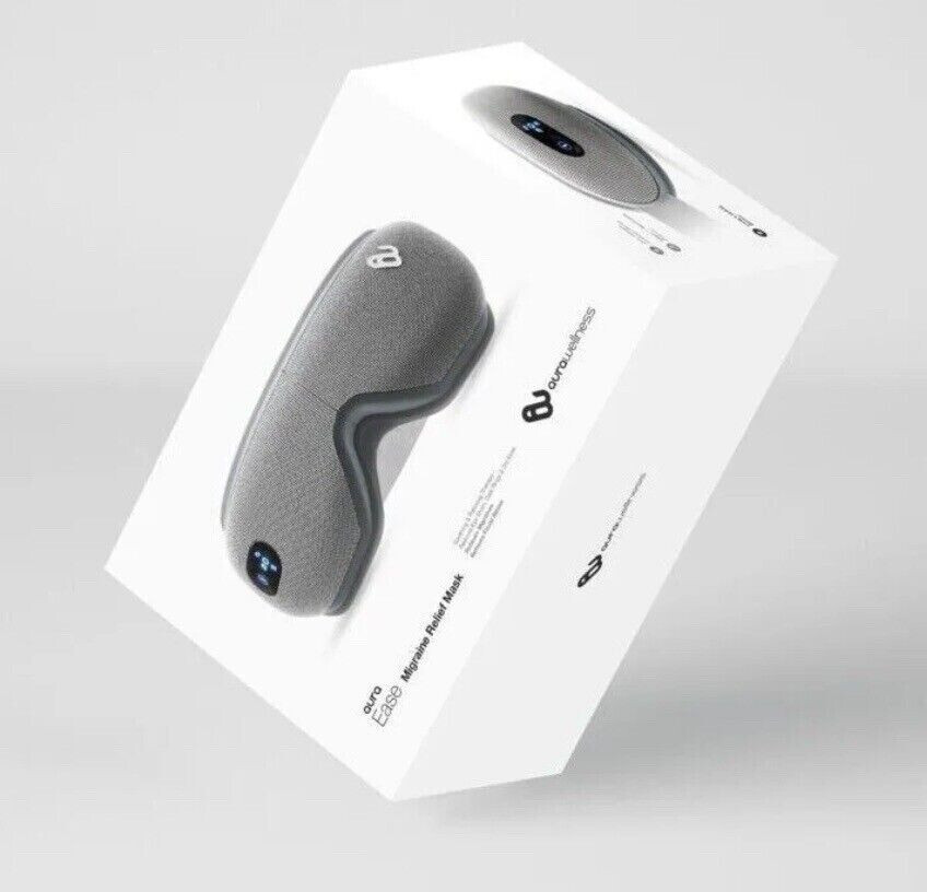 Aura Ease Migraine Relief Mask With Compression, Massage, Heat