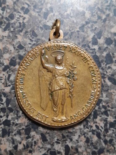 Venet Angel Gabriel Virgin Mary Medal - Afbeelding 1 van 5