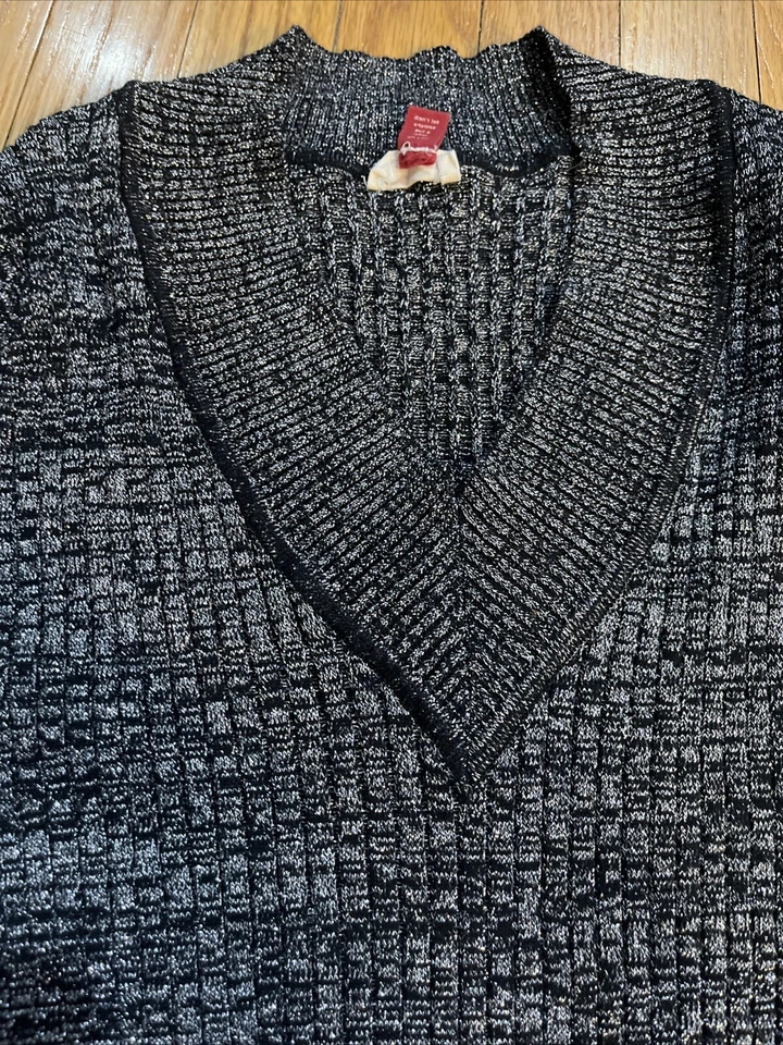 De colección LEI 2015 Juniors Manga Larga Elástico Negro y Plata Metálico Talla XXL Foto 2 de 4