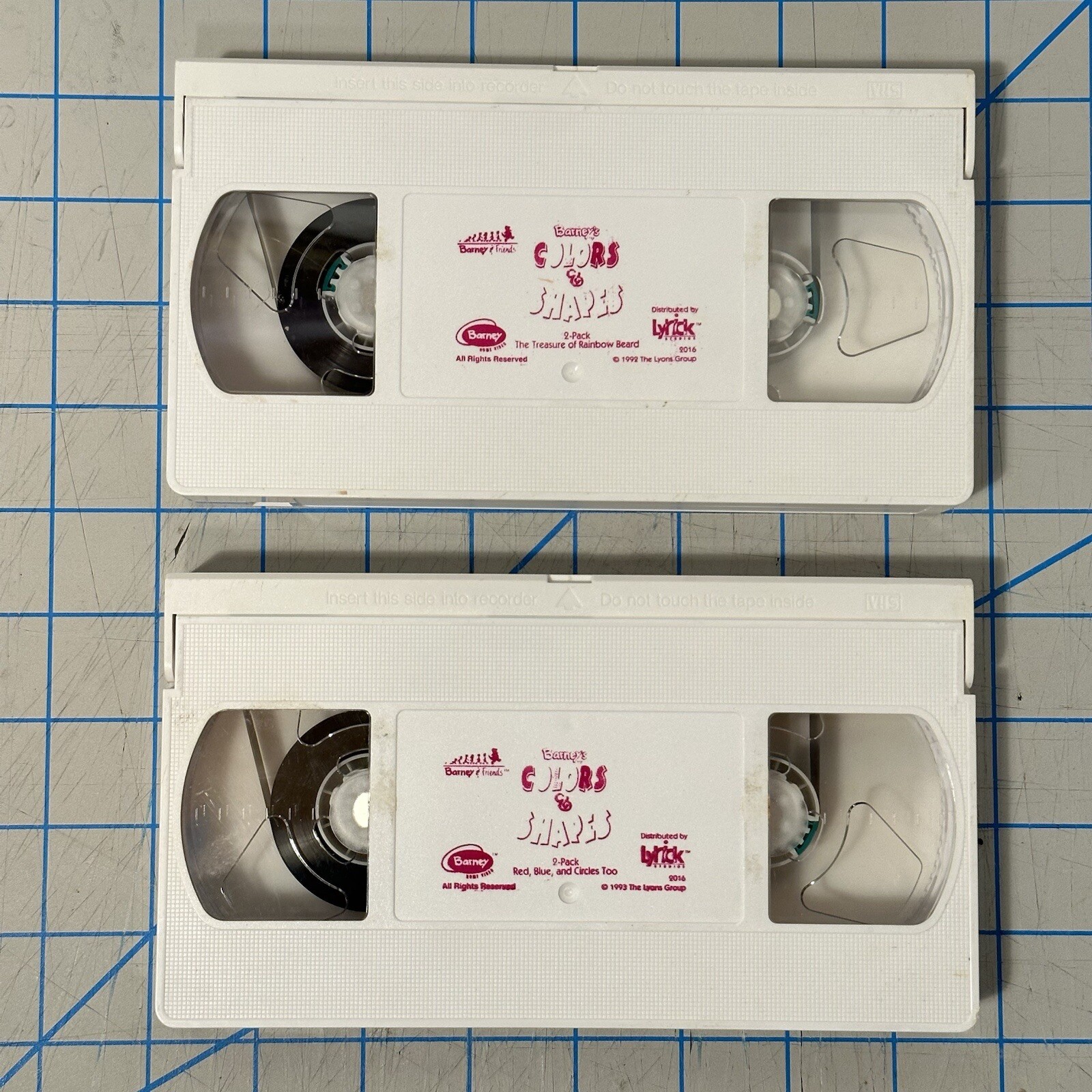 Barney Barney’s Colors And Shapes VHS 1997 2 Tape Set Children’s