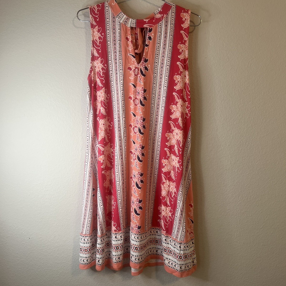 red camel dress Red Camel Dress Women’s Floral Spring Summer Color Pink Light Pink White  Size S