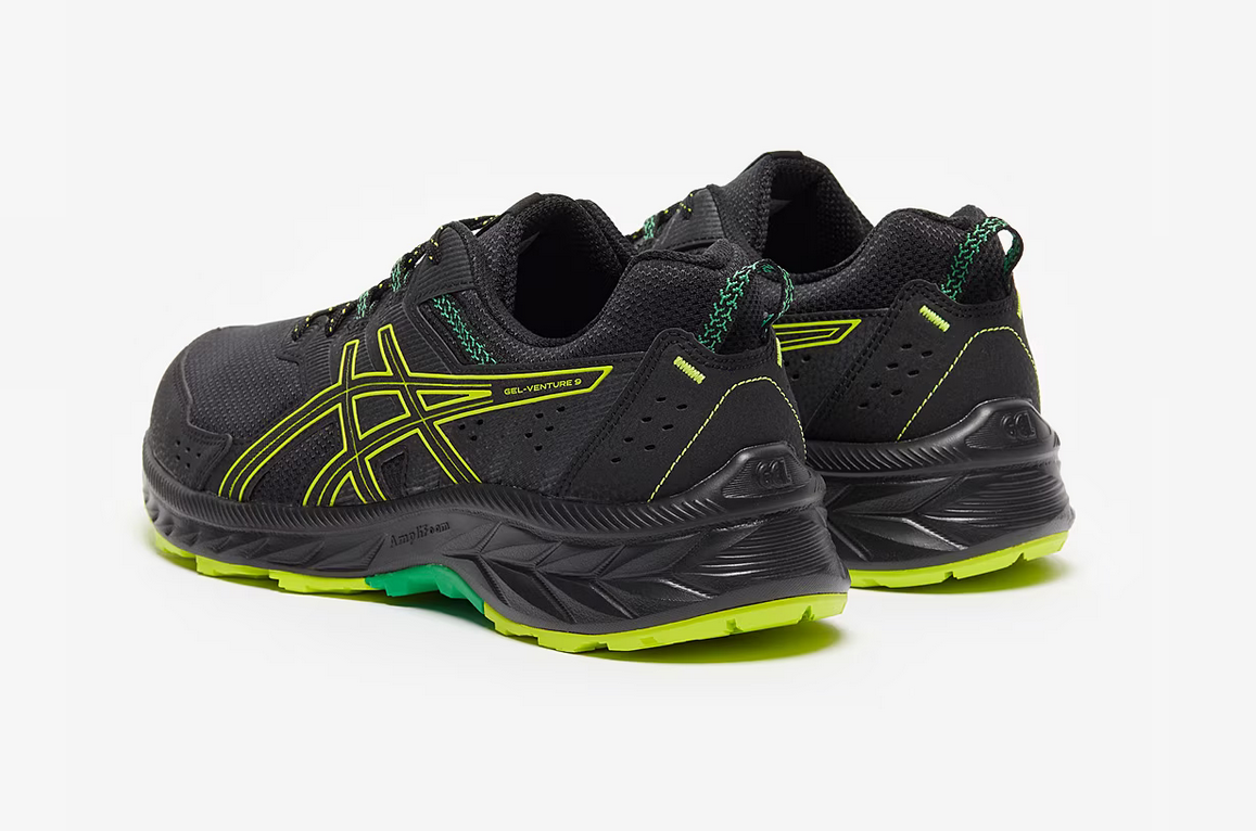 ASICS GelVenture 9 Black Mens Trail Running Trainers Shoes UK 9_10_10