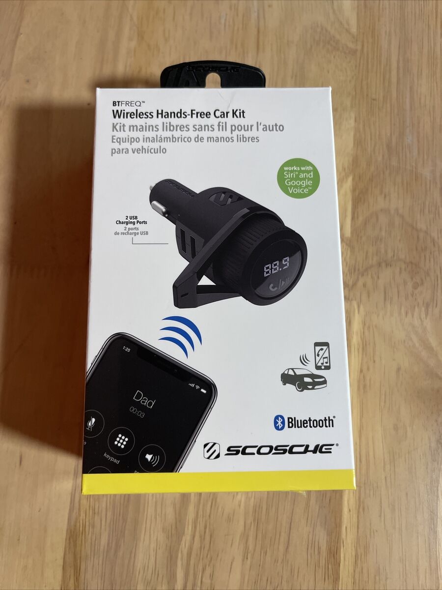 Scosche BTFreq Wireless Bluetooth FM Transmitter With 2 USB