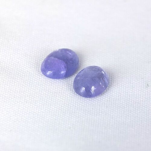 SHOLA Echt 2,27 Ct Natürlicher Violett Blau Tansanit Paar aus Tansania - Bild 1 von 2
