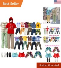 Elegant 13-Piece Doll Clothes Set for 11.5-Inch Boys - Stylish Imagination Play
