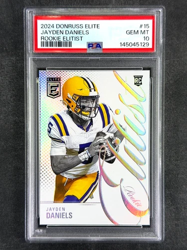 2024 Donruss Elite #15 Jayden Daniels Rookie Elitist PSA 10 Gem Mint
