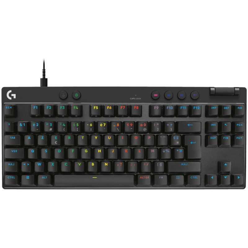 Clavier gaming Logitech G PRO X TKL RAPID noir filaire sans pavé numérique