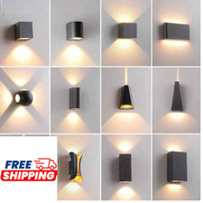 LED Outdoor Wall Light Up Down Sconce Porch Garden Lamp Black OSABO IP65