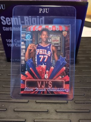 2025-26 Bowman Chrome VJ Edgecombe Slam Dunk Collectibles Philadelphia #HS-8