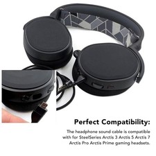 Headphone Sound Cable Replacement Compatible for SteelSeries Arctis 3 Arctis 5