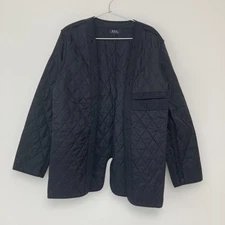 A.P.C. Woman Black Quilted Jacket Size S Limited Edition Style Refined Minimalis