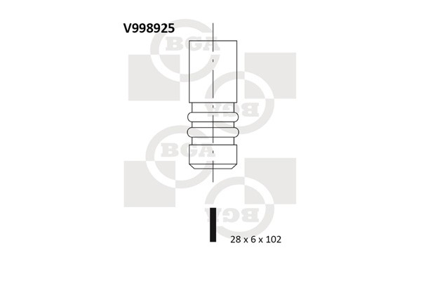 Exhaust Valve V998925 BGA 06D109611H 06D109611K 06D109611L 06D109611T Quality