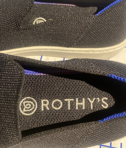 Rothy's Womens The Original Sneakers Slip On Casual Shoe Black Size 6.5 - Picture 6 of 9