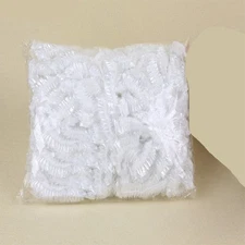 TECHTONGDA Shower Disposable Cap White Color 100pcs/set Elastic One-Off Caps