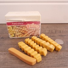 Vintage 1987 Fisher Price Fun with Food French Fries  Container Pretend Play