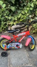 Paw Patrol Born Brave 12” Kids Bike with Stabilisers – Red/yellow