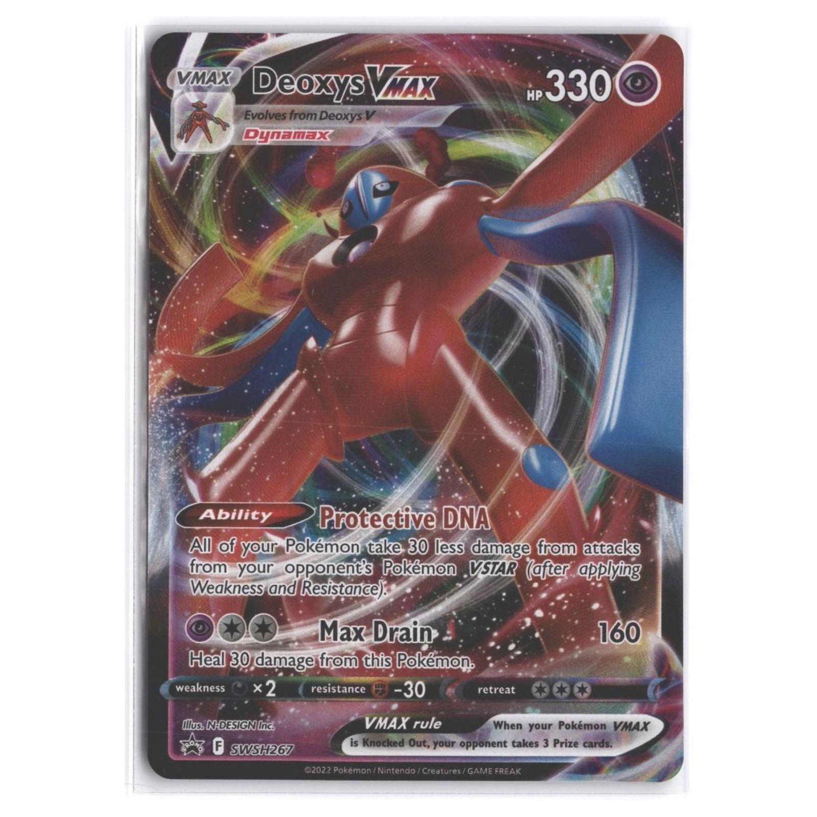 Deoxys VMAX #SWSH267 2022 Sword - Shield Ultra Rare/VMAX Pokemon Card