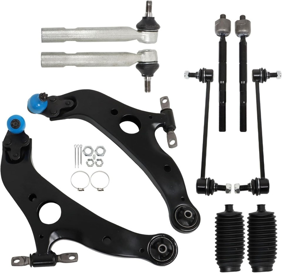 Sway Bar Links And Tie Rods Detroit Axle Front Lower Control Arms & Tie Rods Kit For 2011-2020 Toyota Sienna - 10-Piece Set, 10-Year Warranty Suspension System - Foto 5