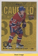 2021 Fleer Ultra Rookies Gold Speckled Rainbow Foil Cole Caufield #239 READ 11od