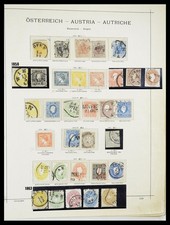 AUSTRIA 1850-2015 Used Better Classic in 4 Ring Binders Stamp Collection