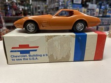 Vintage 1974 125 Scale Promo Model Car Orange Met Corvette With Box St Vintage 1974 125 Scale Promo Model Car Orange Met Corvette With Box St