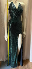 Olive Green Sparkly Prom Dress Women’s Formal Evening Gown Shimmer Party Dress
