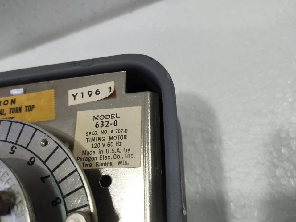 AMF PARAGON 632-00 Defrost Control Timer 10A 120VAC 1pc FREE SHIPPING - Image 4 of 4