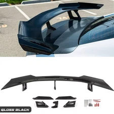 Trunk Spoiler Wing Gloss Black For 2016-2024 Chevy Camaro ZL1 1LE Style LT RS SS