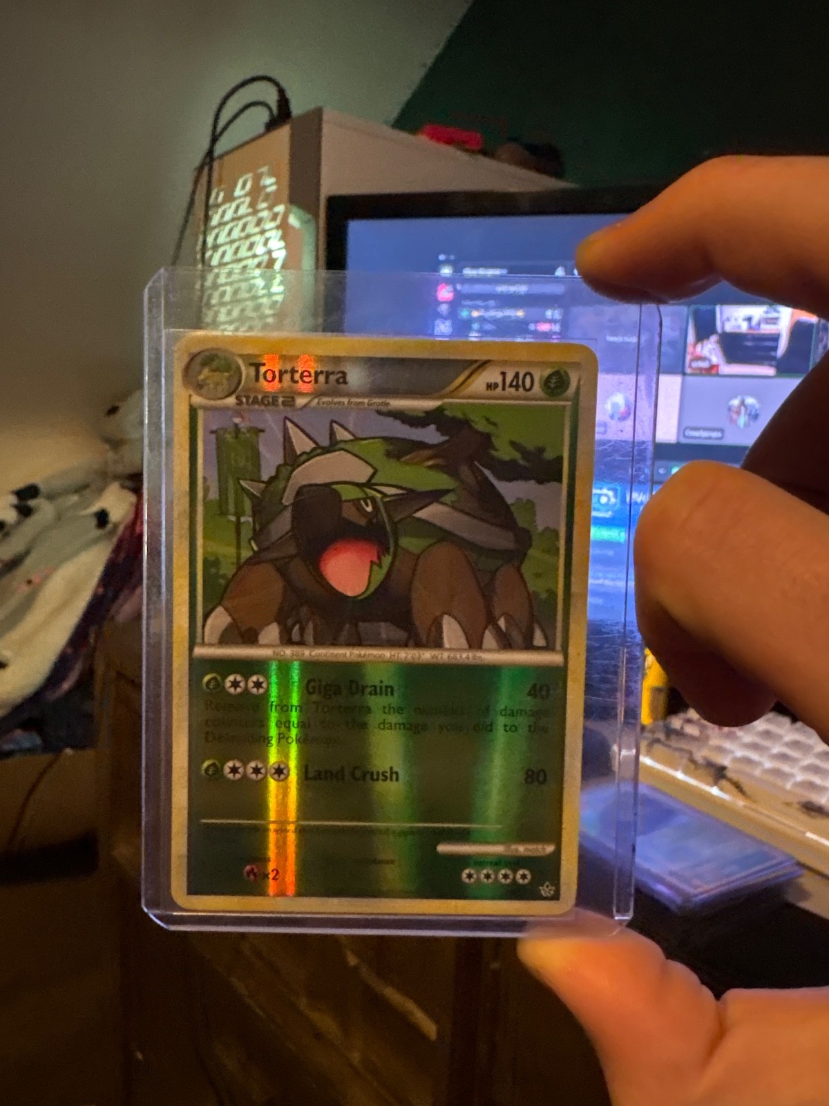 Torterra 10/95 Unleashed Reverse Holo Lightly Played