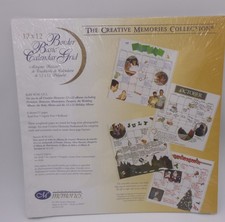 Creative Memories Scrapbook Pages Calendar grid 12x12 NEW NIP 6 sheets 12CL