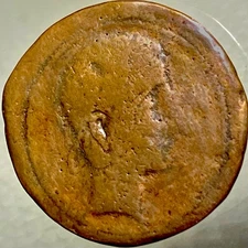 200BC-151BC Large Ancient Celtic Iberian Coin Castulo Sphinx Oretani People 31mm