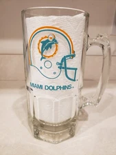 NFL Miami Dolphins 32 oz. Heavy Beer Mug by Slim Jim Dad Uncle Gift