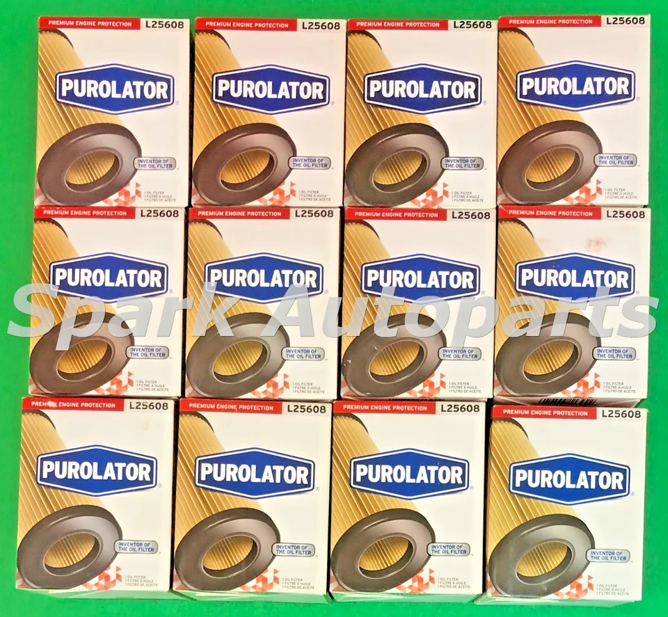 Estuche de 12 filtros de aceite de motor PUROLATOR L25608 para Toyota Camry, LEXUS, CH9972 Foto 3 de 3
