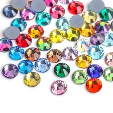 Hotfix Rhinestones Flatback Glass Rhinestone 1440PCS SS20 4.6-4.8MM Round Gem...