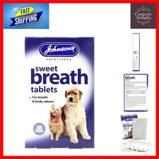 Vet-Crafted Sweet Breath Tablets - Fresh Mint for Dogs & Cats (Pack of 30)