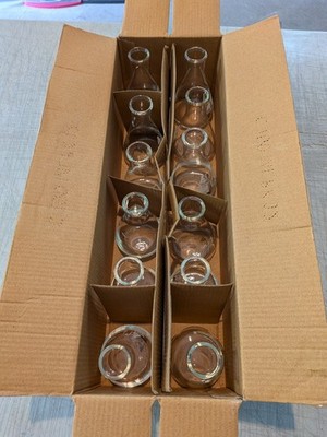 Lot Of 12 100ml Erlenmeyer Conical Flasks Borosilicate Glass Flask See Descrip.
