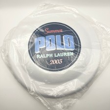 Polo Ralph Lauren White Summer 2003 Sealed Vintage Deadstock NOS Frisbee GWP
