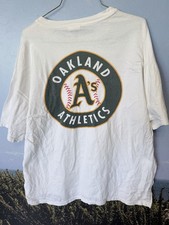 Vtg 90s Oakland A's MLB Baseball Visa Giveaway T-Shirt Size XL