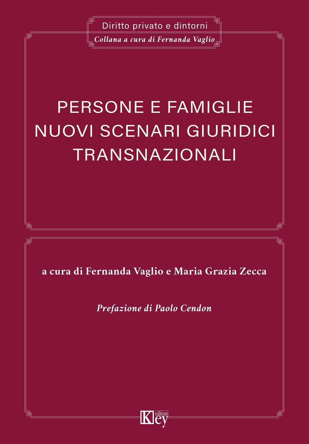 Mariagrazia Zecca Fer Persone e famiglie. Nuovi scenari giuridici tr (Paperback)
