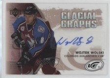 2005-06 Upper Deck Ice Glacial Graphs Label Wojtek Wolski #GG-WW Auto d9r