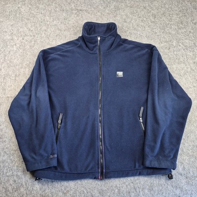 Sprayway Fleece Mens Large Blue Windbloc Jacket Full Zip Outdoor Walking Hiking