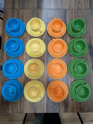 Fiesta HLC Coffee/Teacup & Saucer Sets PICK YOUR COLOR SETS SOLD INDIVIDUALLY