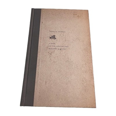 Week on the Concord and Merrimack Rivers Henry Thoreau 1966 Hardback Book