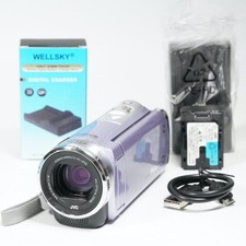 JVC Everio Gz-Hm33-V Camcorder 40x optical zoom Digital Video Camara Purple