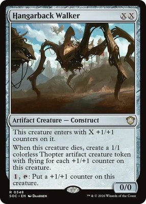 x1 Hangarback Walker R MTG Commander: Secrets of Strixhaven M/NM, English