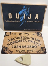 VTG Ouija Board William Fuld Baltimore 1950s Pre Parker Bros w Box/ Planchette