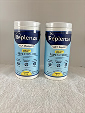 2pc Lot Replenza Daily Replenisher Lemon Drop Powder Zero Sugar Exp 9/26