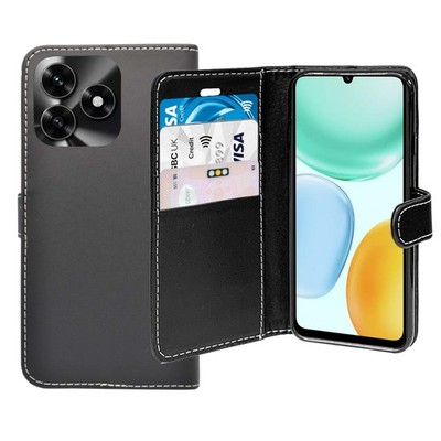 Für Honor X5C Plus Flip Book Wallet Folio PU Leder Gel Handy Hülle